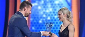 Kateřina Svitková na předávání ceny Fotbalistka roku 2019
