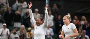 Kateřina Siniaková a Taylor Townsend na Wimbledonu Kateřina Siniaková a Taylor Townsend na Wimbledonu